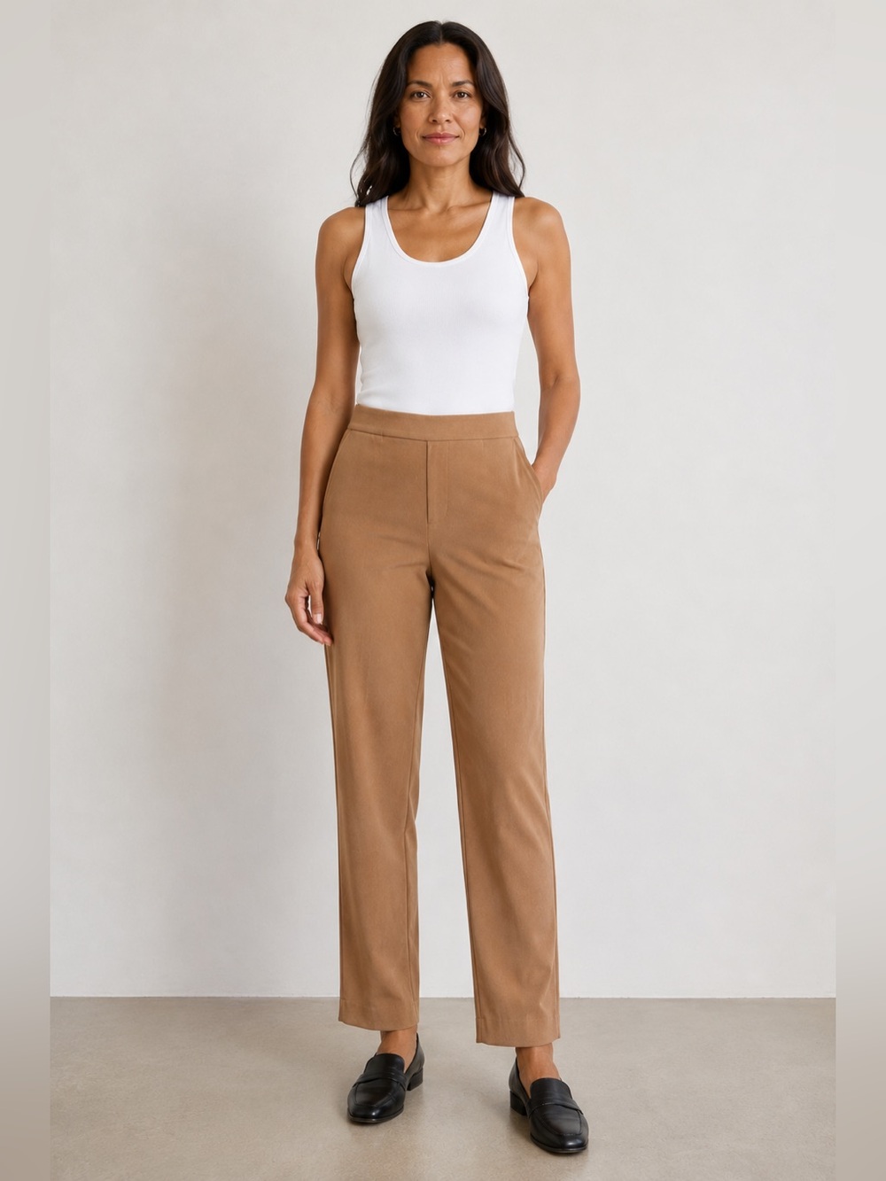 Banana Republic Camel Straight Leg Pull-On Pants | Size 8